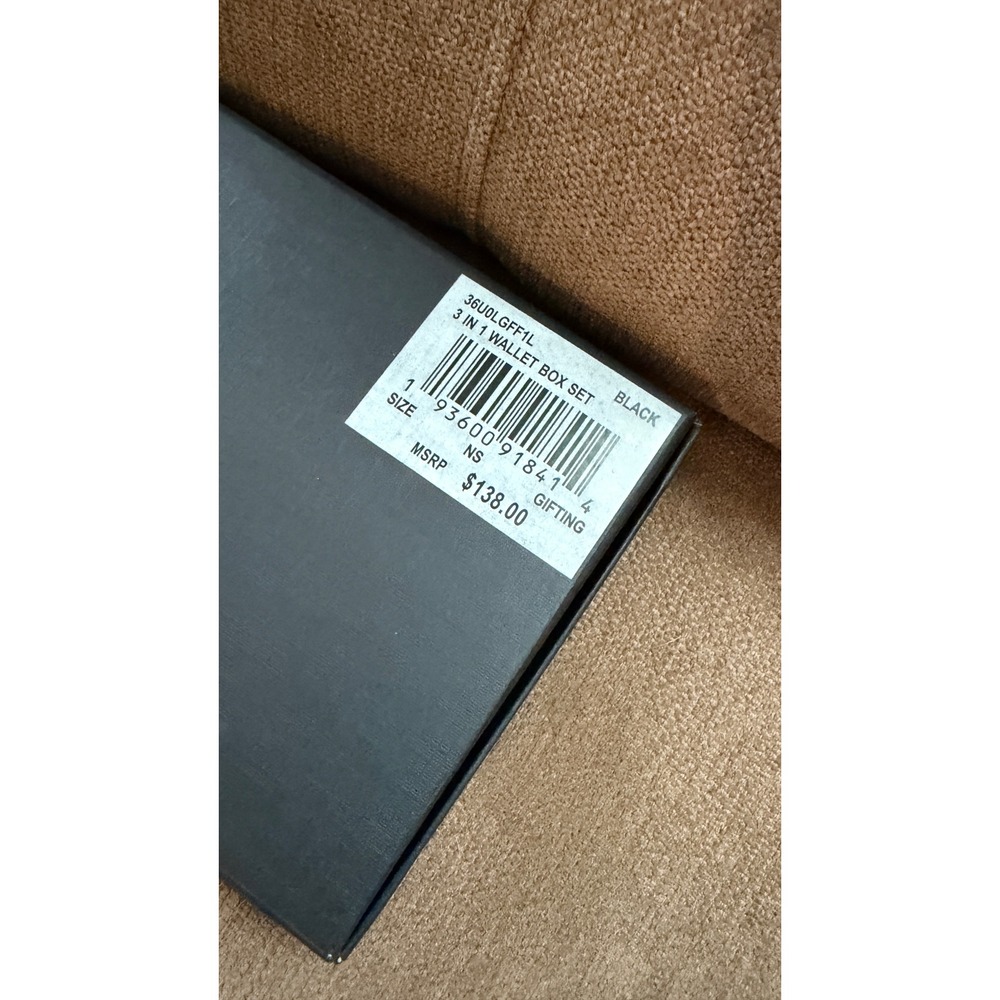 Michael Kors Mens 3-in-1 Wallet Box Set Black Leather 36U0LGFF1L NEW - Picture 8 of 11